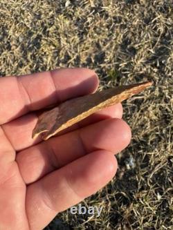 Ancien Authentique Très Coloré Lac Perdu Arrowhead Du Mississippi Nord