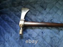 Ancien TÊTE DE PIPE TOMAHAWK AMÉRINDIEN AUTHENTIQUE ANTIQUE Précoce Manche Non Perforé