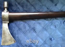 Ancien TÊTE DE PIPE TOMAHAWK AMÉRINDIEN AUTHENTIQUE ANTIQUE Précoce Manche Non Perforé