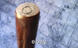 Ancien TÊTE DE PIPE TOMAHAWK AMÉRINDIEN AUTHENTIQUE ANTIQUE Précoce Manche Non Perforé