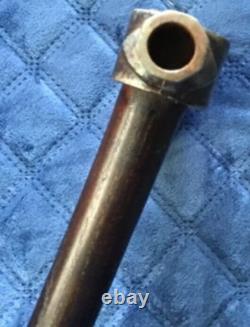 Ancien TÊTE DE PIPE TOMAHAWK AMÉRINDIEN AUTHENTIQUE ANTIQUE Précoce Manche Non Perforé