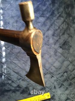 Ancien TÊTE DE PIPE TOMAHAWK AMÉRINDIEN AUTHENTIQUE ANTIQUE Précoce Manche Non Perforé