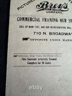 Antique 1906 Jeune Fille Indienne Amérindienne, Hayes Litho Co