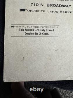 Antique 1906 Jeune Fille Indienne Amérindienne, Hayes Litho Co