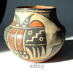 Antique Amérindien Acoma Pueblo Poterie Pot Avec Provenance Début Des Années 1900