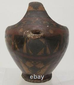 Antique Early South West Native American Indian Navire De Poterie Précolombienne
