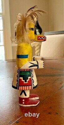 Antique Native American Hopi Rare Chipmunk Runner Katchina Doll Début Des Années 1900