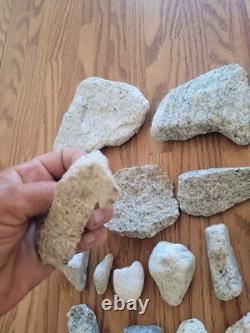 Art rupestre en pierre effigie de l'ours en granit des Amérindiens, artefacts, outils