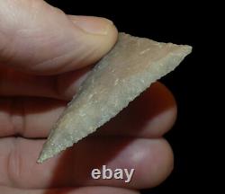 Artefact de flèche indien triangulaire précoce du sud du Texas, relique de collection.