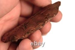 Artéfact de l'Homme Primitif du Midwest Taille 3,5 L x 2,25 W Sculpté à la Main