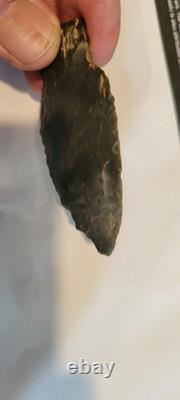 Artefacts de pointes de flèches indiennes de l'ère woodland précoce trouvés le long de la rivière Nottawa, Michigan