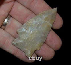 Artifact de flèche indienne Jackie Stemmed Crittenden Co Ark Objet de collection relicte