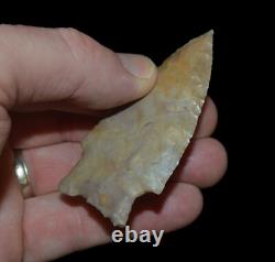 Artifact de flèche indienne Jackie Stemmed Crittenden Co Ark Objet de collection relicte