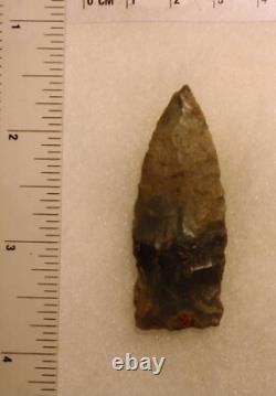 Artifact préhistorique lanceolate à tige précoce avec certificat d'authenticité Bill German