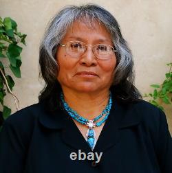 Au Début Navajo Ruth Ann Begay Plume Bracelet En Argent Sterling