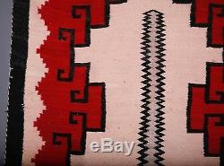 Au Début Tapis Navajo, Couverture Textile Amérindien, Tissage Peu Commun Unique Grand
