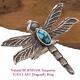 Bague Dragonfly Navajo Tufa Cast Burnham Turquoise Argent Sterling Gary Custer 7