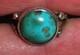 Bague En Argent Sterling Turquoise Navajo Vintage Taille 7 1/4 Vafo