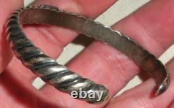 BRACELET VINTAGE NAVAJO TURQUOISE EN ARGENT STERLING