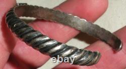 BRACELET VINTAGE NAVAJO TURQUOISE EN ARGENT STERLING