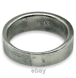 Bague Zuni WESTIKA de Nancy Sheldon, Amérindienne, taille 9, Abalone, MOP, Jasper, 8g