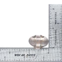 Bague en argent sterling en overlay Hopi de Victor Coochwytewa, taille 6.5, vers 1950