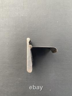 Boîte à allumettes en argent Hopi rare précoce, contenant un support pour les Amérindiens Navajo
