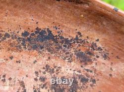 Bol Hopi Noir Sur Rouge Ancien Puebloan d'Arizona 8 X 3 1/2 Inclus Trouveur