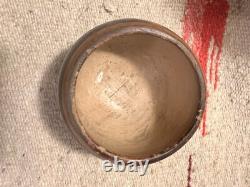 Bol en céramique polychrome Hopi Tewa Pueblo antique et lourd