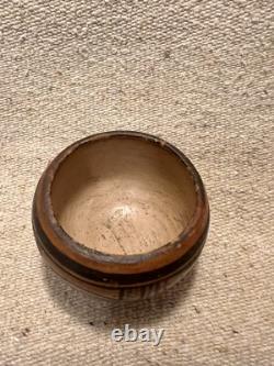 Bol en céramique polychrome Hopi Tewa Pueblo antique et lourd