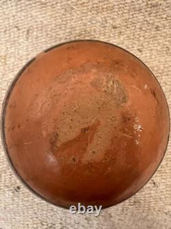 Bol en céramique polychrome Hopi Tewa Pueblo antique et lourd