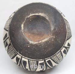 Bol en poterie polychrome ACOMA précoce fait main Pueblo Amérindien