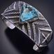 Bracelet En Argent Royston Turquoise De Virgil Reeder 9k03b