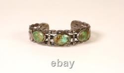Bracelet Navajo ancien avec fil torsadé, vers 1920