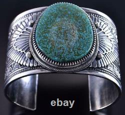 Bracelet Silver & Kingman Spiderweb Turquoise Navajo De Floyd Parkhurst 1k06k