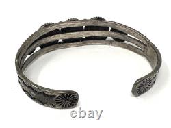 Bracelet de poignet en turquoise fait main navajo ancien