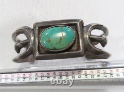 Bracelet en argent sterling 925 avec turquoise Royston en sable large Navajo, taille 6-6.5