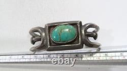 Bracelet en argent sterling 925 avec turquoise Royston en sable large Navajo, taille 6-6.5