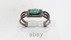 Bracelet en argent sterling 925 avec turquoise Royston en sable large Navajo, taille 6-6.5