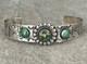 Bracelet En Argent Sterling En Turquoise Cerrillos Navajo De L'ère Fred Harvey Vintage Précoce