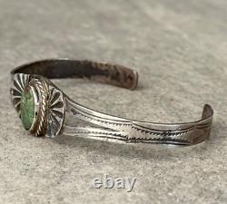 Bracelet en argent sterling turquoise vintage ancien natif américain Navajo