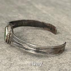 Bracelet en argent sterling turquoise vintage ancien natif américain Navajo