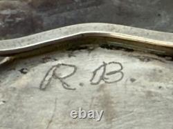 Bracelet en argent sterling vintage avec incrustation de cardinal de Richard Begay - 2191.25