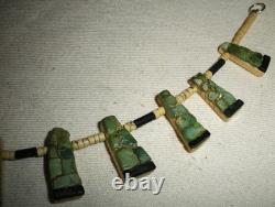 COLLIER EN FLEUR DE COURGE THUNDERBIRD TURQUOISE DE SANTO DOMINGO ANCIEN vafo