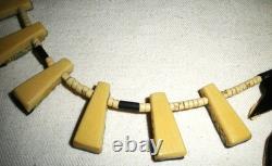 COLLIER EN FLEUR DE COURGE THUNDERBIRD TURQUOISE DE SANTO DOMINGO ANCIEN vafo