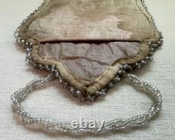 Cadre photo en perles amérindiennes antiques des années 1890 à début des années 1900