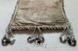 Cadre photo en perles amérindiennes antiques des années 1890 à début des années 1900