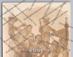 Carte Postale Réelle Ancienne RPPC Enfants Amérindiens du Début des Années 1900