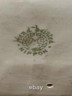 Cendrier figuratif amérindien en Nippon peint à la main ancien, rare