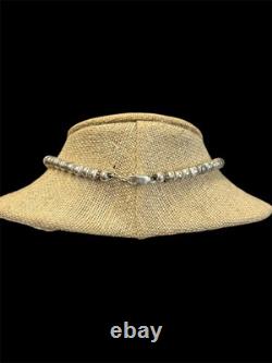 Collier Pendentif Navajo en Argent 925 avec Perles du Désert et Corail Fossilisé, Outils à Main Précoces Collier Pendentif Navajo en Argent 925 avec Perles du Désert et Corail Fossilisé, Outils à Main Précoces